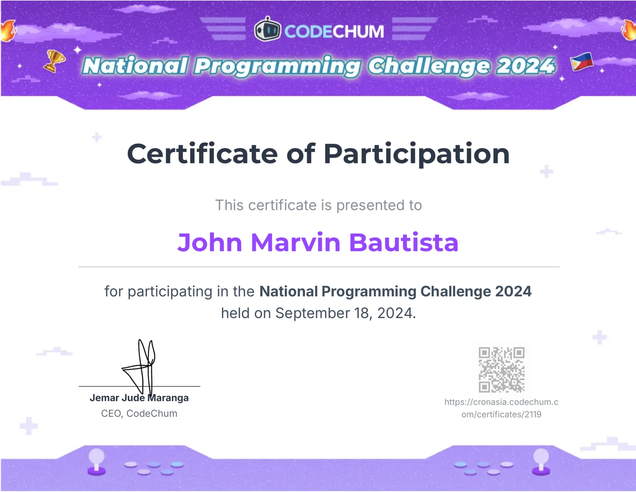Certificate 1